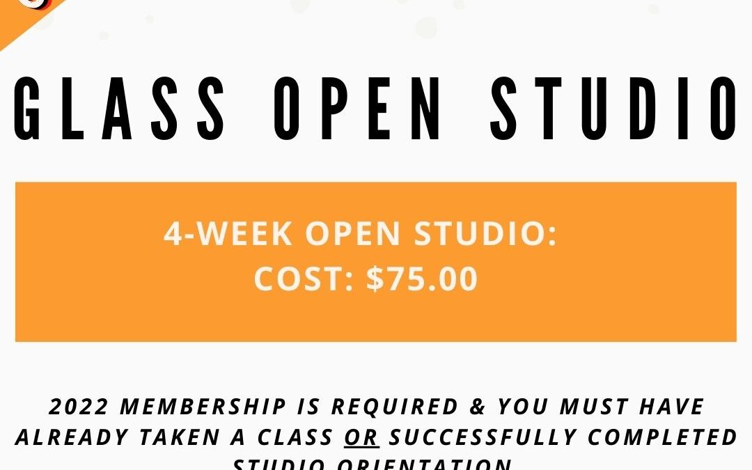 November Open Studio, Glass 4 week