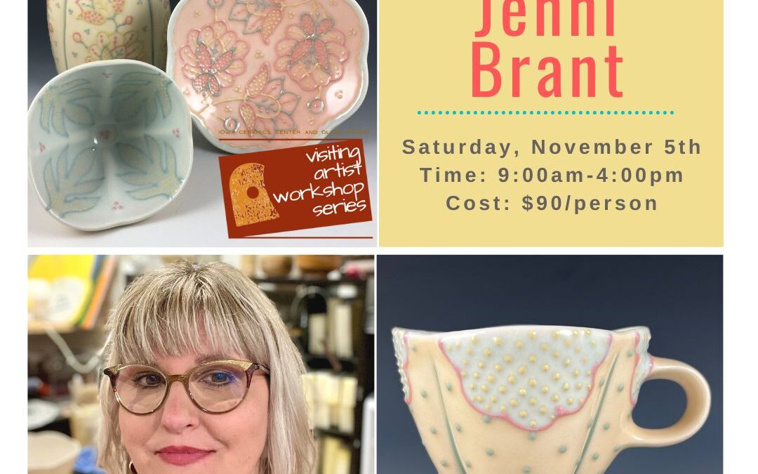 Visiting Artist Workshop: Thrown, Altered Techniques & Slip Trailing with Jenni Brant