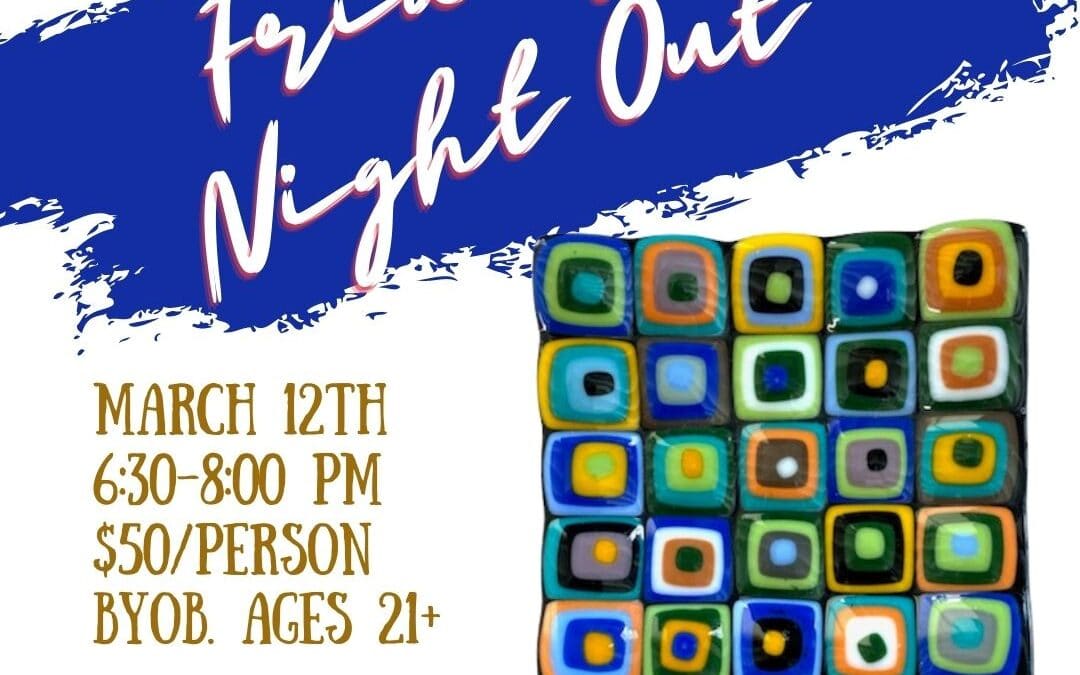 Friday Night Out: Glass Patchwork Plate–SOLD OUT