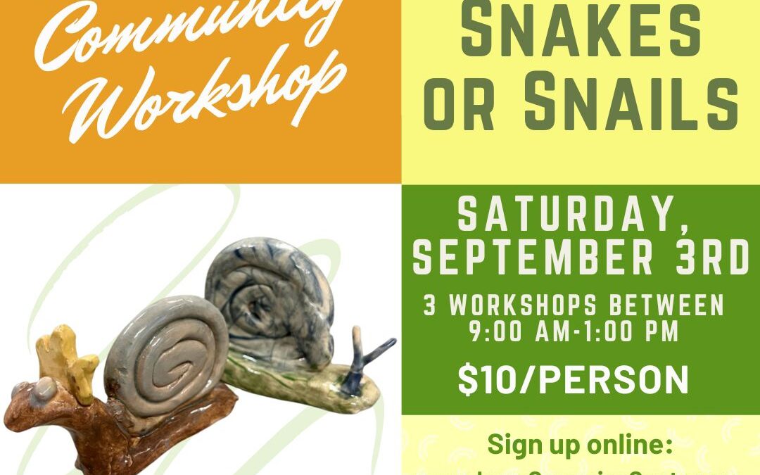 Saturday Community Workshops: Snakes and Snails