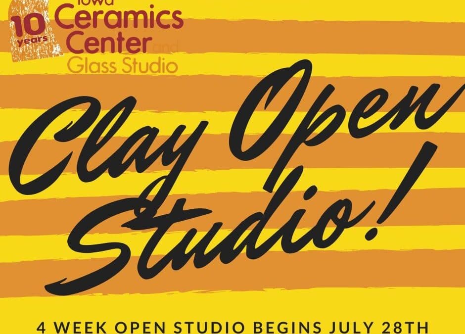 August Open Studio, Ceramics 4 weeks