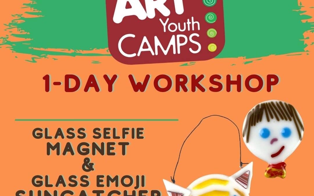 Summer 1-day Workshop: Glass Selfie Magnet and Emoji Suncatcher (9P1TG)