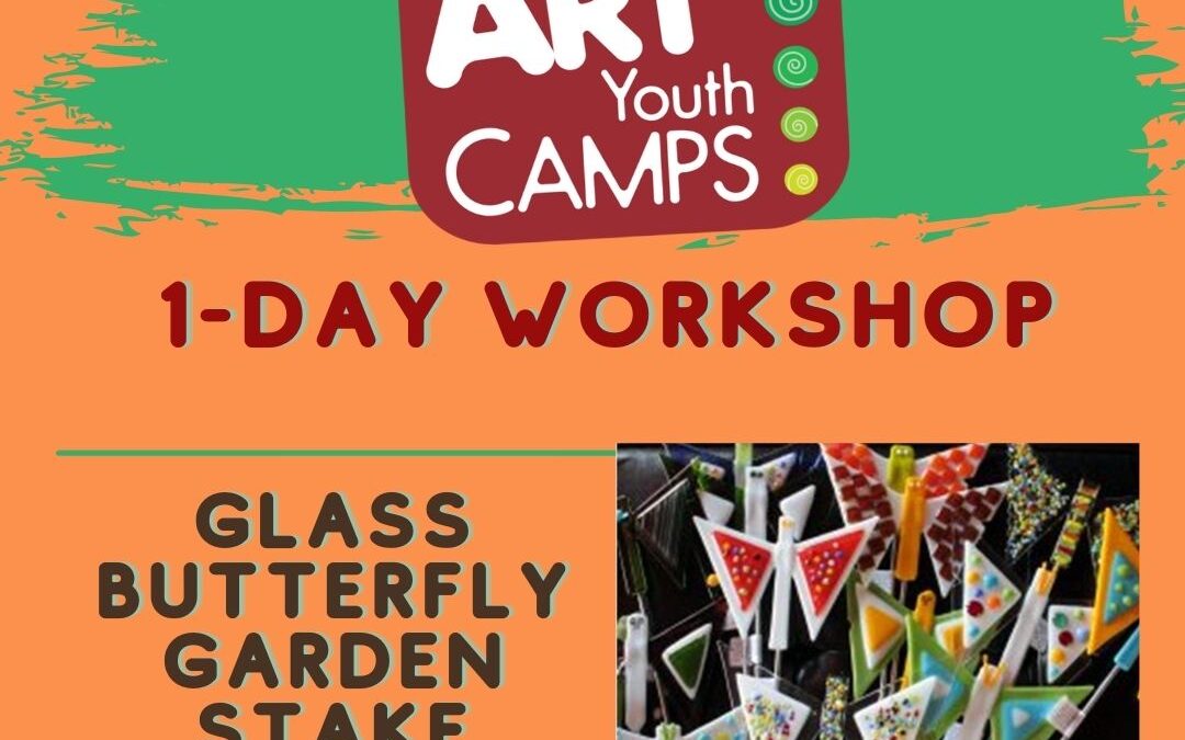 Summer 1-day Workshop: Glass Butterfly Garden Stake (6P1FG)