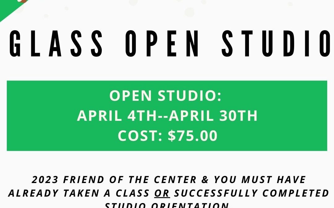 April Open Studio, Glass