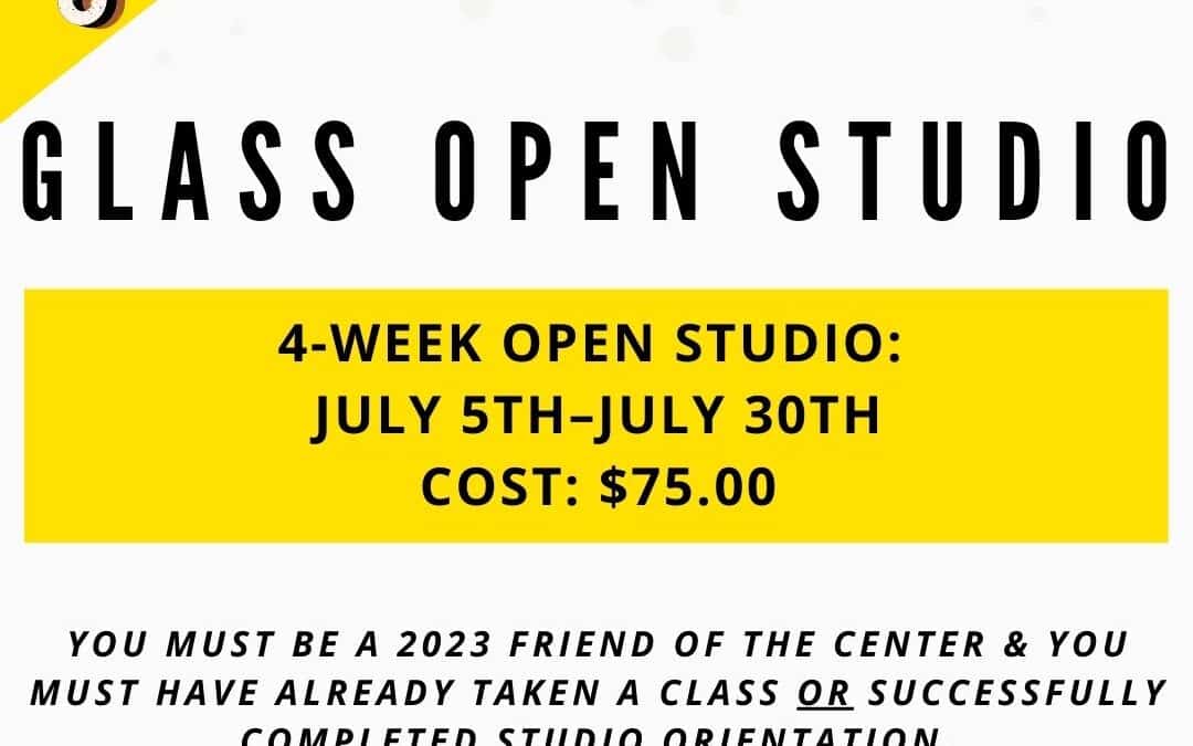July Open Studio, Glass