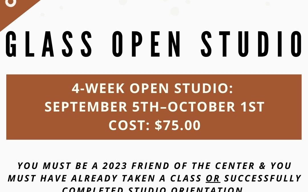 September Open Studio, Glass