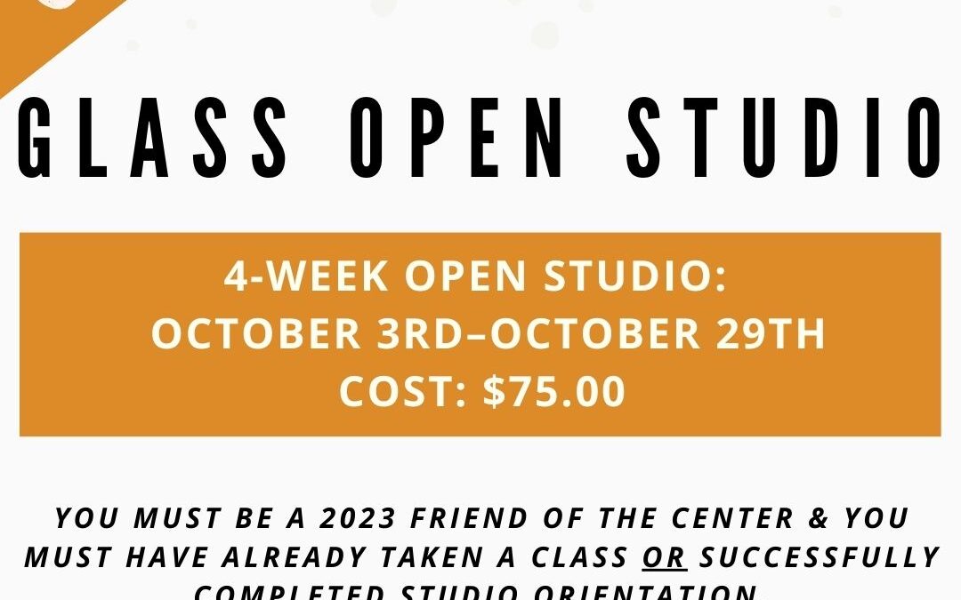 October Open Studio, Glass