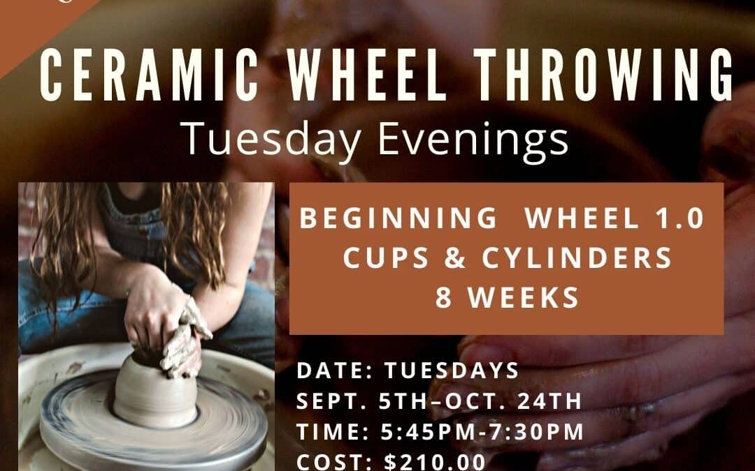 Beginning Wheel 1.0 – Tuesday Evenings – 8 weeks