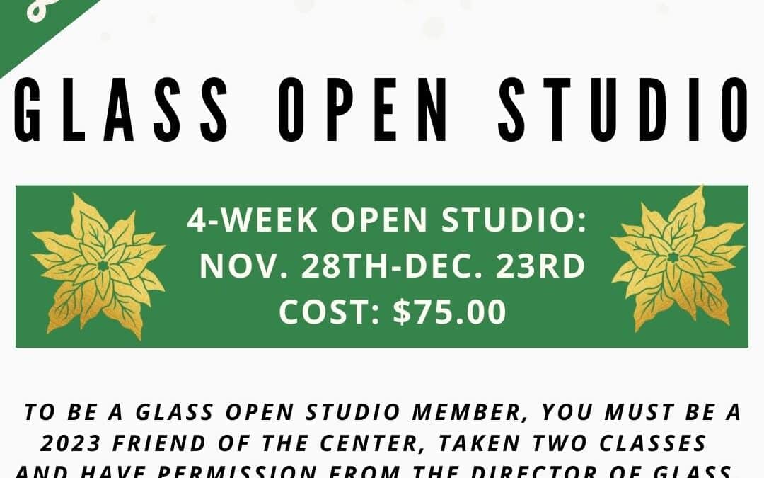 December Open Studio, Glass