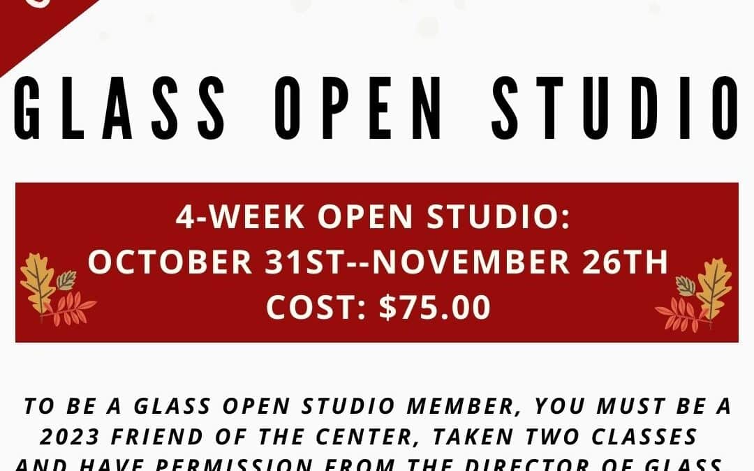 November Open Studio, Glass