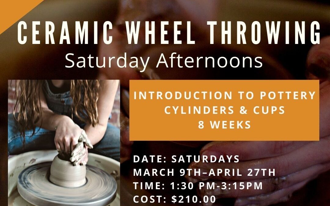 Introduction to Pottery: Cylinders & Cups: Saturday Afternoons–SOLD OUT